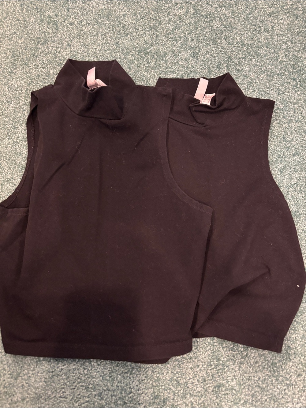 ASOS High Neck Crop Tank Bundle Black Sizes 4‎ & 6 Good Condition